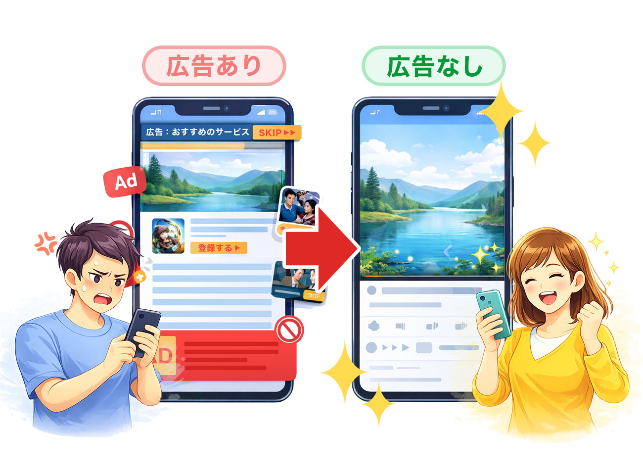 �L������ƍL���Ȃ��̔�r